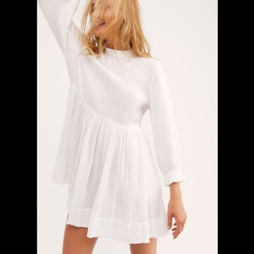 Free People White Mini Dress